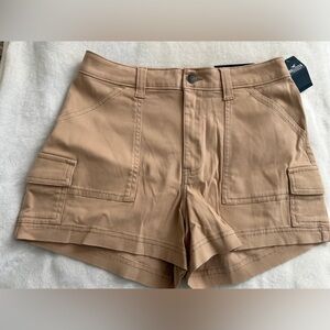 Hollister Ultra High Rise 3" Tan Women's Cargo Shorts